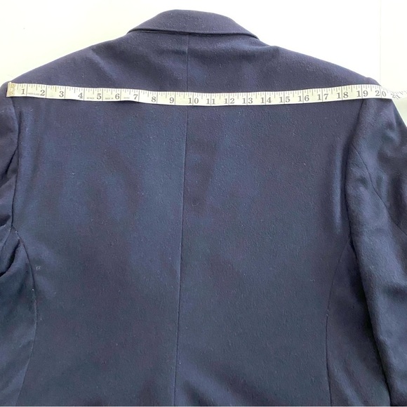 Vintage Navy Cashmere Sport Coat Blazer Jacket M-L - Picture 9 of 13